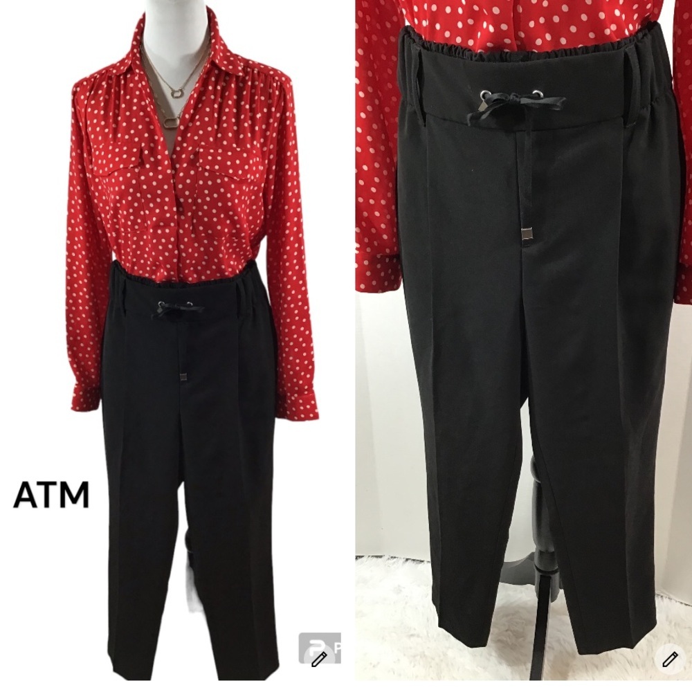 ATM black Micro twill pants M